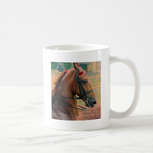 Caneca De Café Pintura do falso de Saddlebred