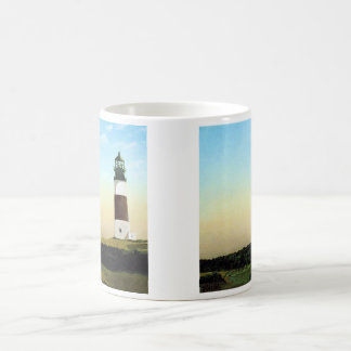 Caneca De Café Pintura do Farol de Sankaty Head Nantucket