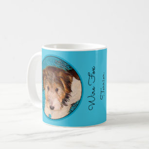 Caneca De Café Pintura do filhote de cachorro do Fox Terrier do