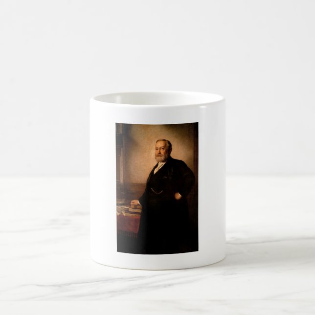 Caneca De Café Pintura do presidente Benjamin Harrison (Centro)