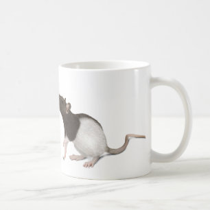 Caneca De Café Pintura do rato do animal de estimação