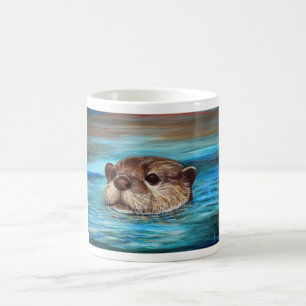 Caneca De Café Pintura do Rio Otter