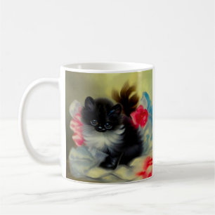 Caneca De Café Pintura em branco e preto