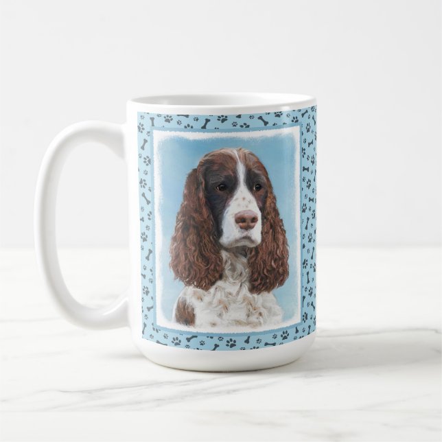 Caneca De Café Pintura em espanhol em inglês (Esquerda)