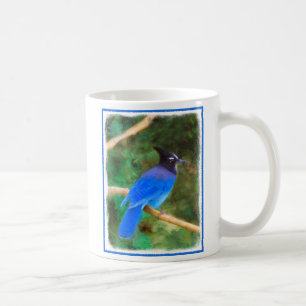 Caneca De Café Pintura em Jay de Steller - Arte original sobre p