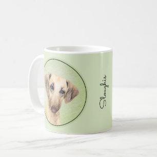 Caneca De Café Pintura em Sloughis - Arte Cachorra Original