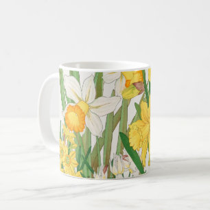 Caneca De Café Pintura em Xilogravura de Narciso, Tanigami Kônan,