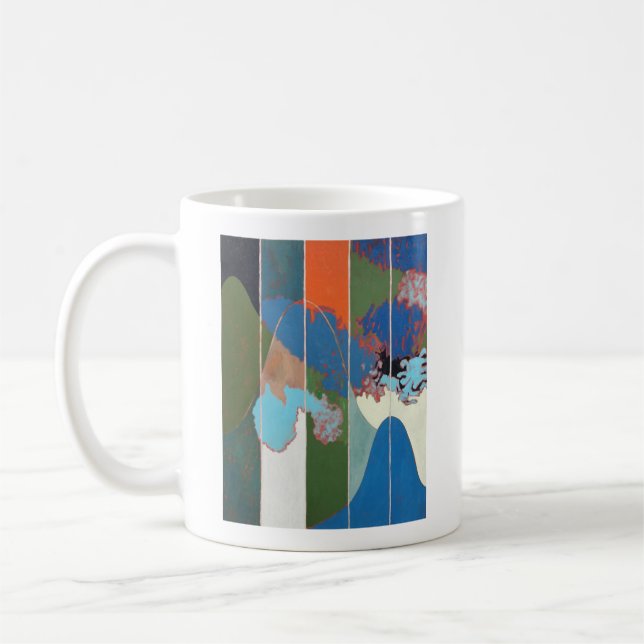 Caneca De Café Pintura gaussiana 3 (Esquerda)