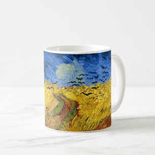 Caneca De Café Pintura impressionista Campos de Trigo de Van Gogh