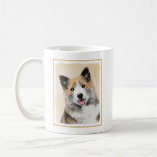 Caneca De Café Pintura Islandesa Do Cão - Arte Original Do Cão