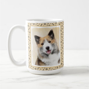 Caneca De Café Pintura Islandesa Do Cão - Arte Original Do Cão