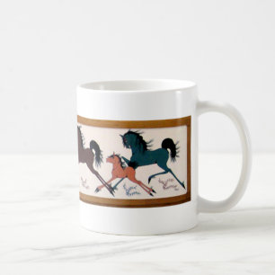 Caneca De Café Pintura mural do cavalo de Chalee do pop