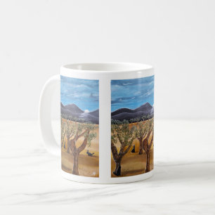 Caneca De Café Pintura Olivar de Noite por Alfred Fox