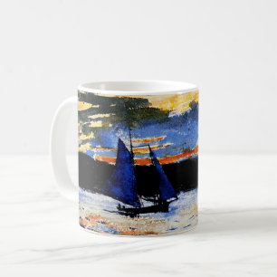 Caneca De Café pintura Pôr do sol em Gloucester por Winslow Homer