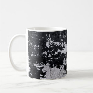 Caneca De Café Pintura preta estilizada