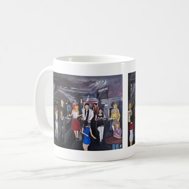 Caneca De Café Pintura sem controle de Alfred Fox  (Frente Esquerda)