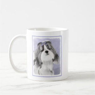 Caneca De Café Pintura Shih Tzu - Arte Cachorra Original