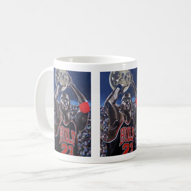 Caneca De Café Pintura Tiro ao Luar de Alfred Fox (Frente Esquerda)