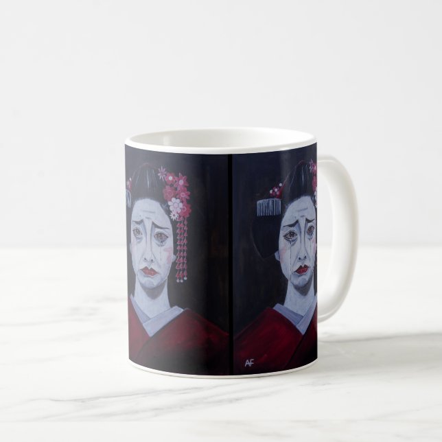 Caneca De Café Pintura Tristemente Bela de Alfred Fox (Frente Esquerda)
