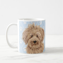 Caneca De Café Pinturas do cão de Labradoodle/amor de
