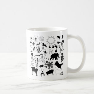 Caneca De Café Pinturas nas cavernas - arte primeva