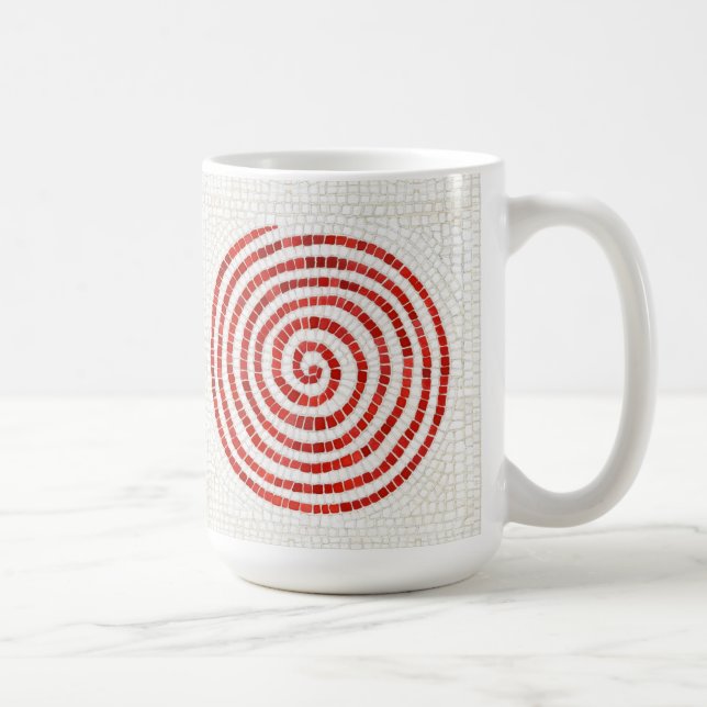Caneca De Café PINWHEEL MOSAIC Tall White Cam (Direita)