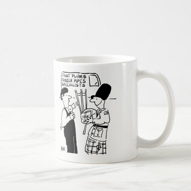 Caneca De Café Pipes Congelados - Canalizador auxilia Homem com B (Direita)