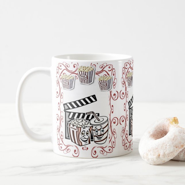 Caneca De Café pipoca (Com Donut)
