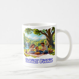 Caneca De Café Piquenique da Família Moderna