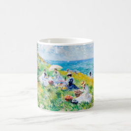 Caneca De Café Piquenique Impressionista à Beira-Mar – Pessoas ju