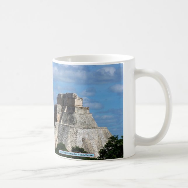 Caneca De Café Pirâmide Do Mágico, Uxmal, México (Direita)