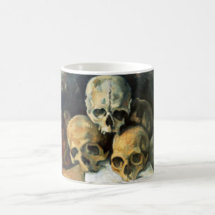 Caneca De Café Pirâmide dos crânios Paul Cezanne