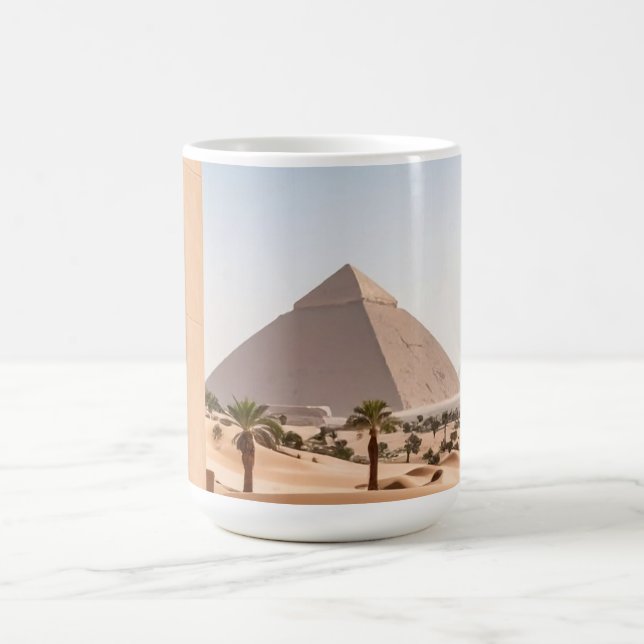 Caneca De Café Pirâmides & Palmeiras (Centro)