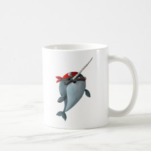 Caneca De Café Pirata bonito Narwhal