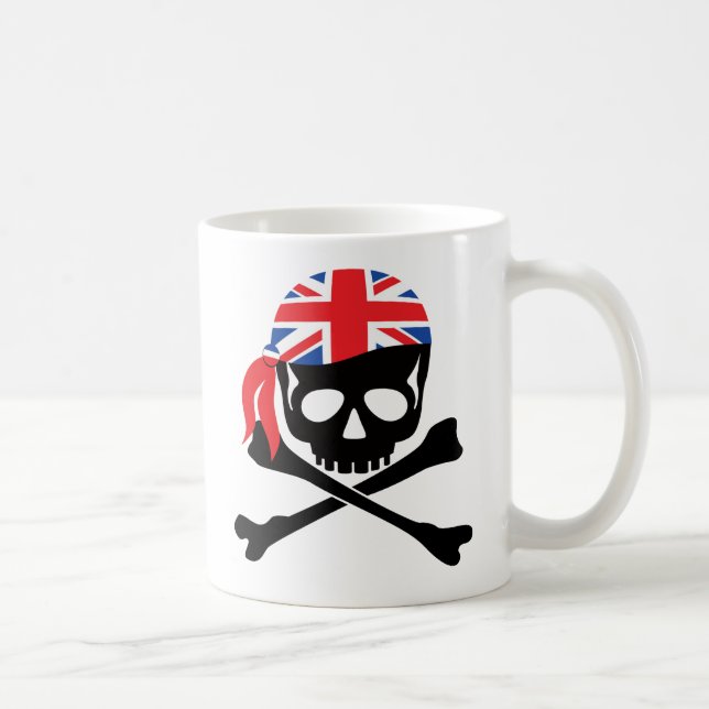 Caneca De Café Pirata britânico (Direita)