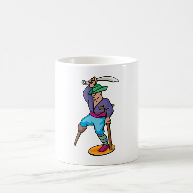 Caneca De Café Pirata com uma perna (Criador carregado)