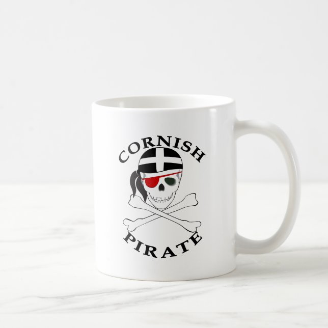 Caneca De Café Pirata Cornish 1 (Direita)