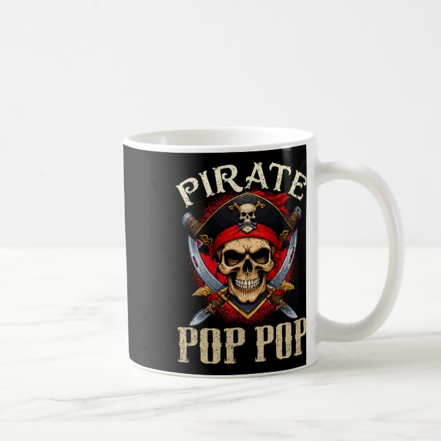 Caneca De Café Pirata de Pop de Pop de Pirata Jolly Roger Hallowe (Direita)