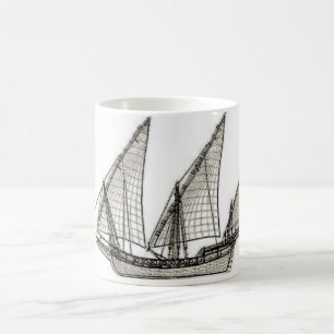 Caneca De Café pirata do veleiro