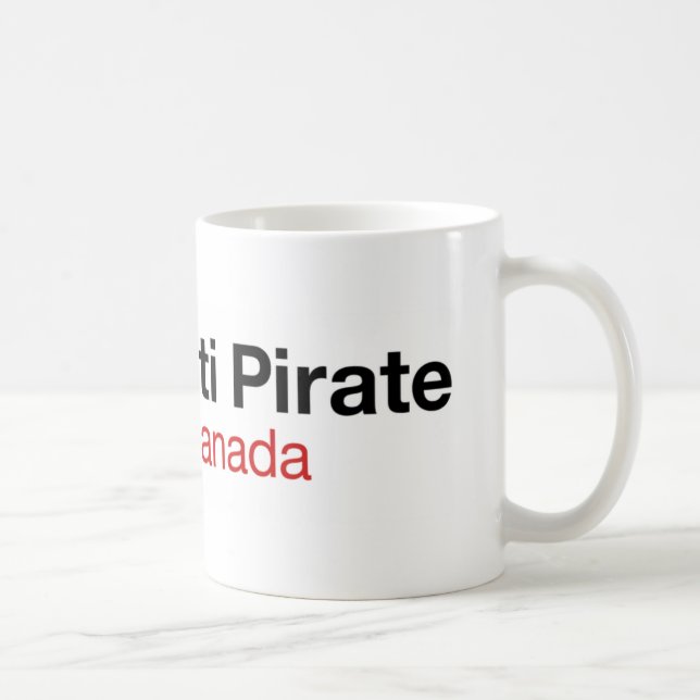 Caneca De Café Pirata du Canadá de Parti (Direita)