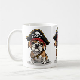 Caneca De Café Pirata Inglesa Crânio Crossbones
