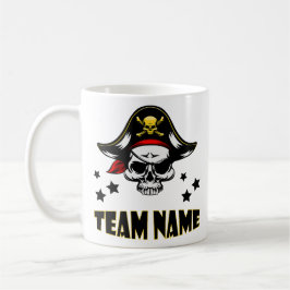 Caneca De Café Pirata Personalizada Única Personalizada