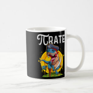 Caneca De Café Pirata T-rex Pi Rate Dino Pi Rate Geektudo Piada D