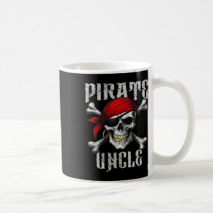 Caneca De Café Pirata Tio Jolly Roger Flag E Skull Crossbones