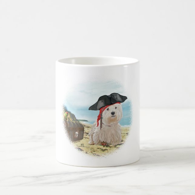 Caneca De Café Pirata Westie (Centro)