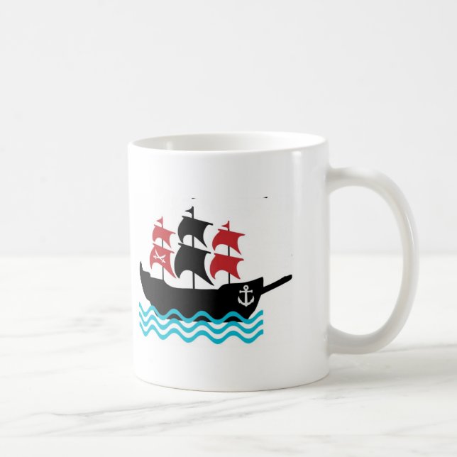 Caneca De Café Piratas Naviam Mug (Direita)