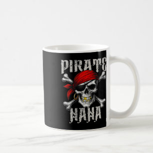 Caneca De Café Pirate Nana Jolly Roger Flag E Skull Crossbones