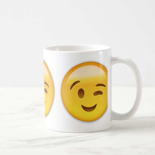 Caneca De Café Pisc a cara Emoij (Direita)