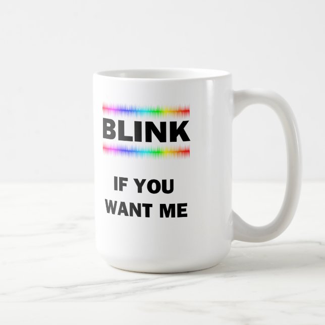 Caneca De Café Piscar Se Me Quiser (Direita)