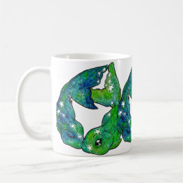 Caneca De Café Pisces Zodiac Sign